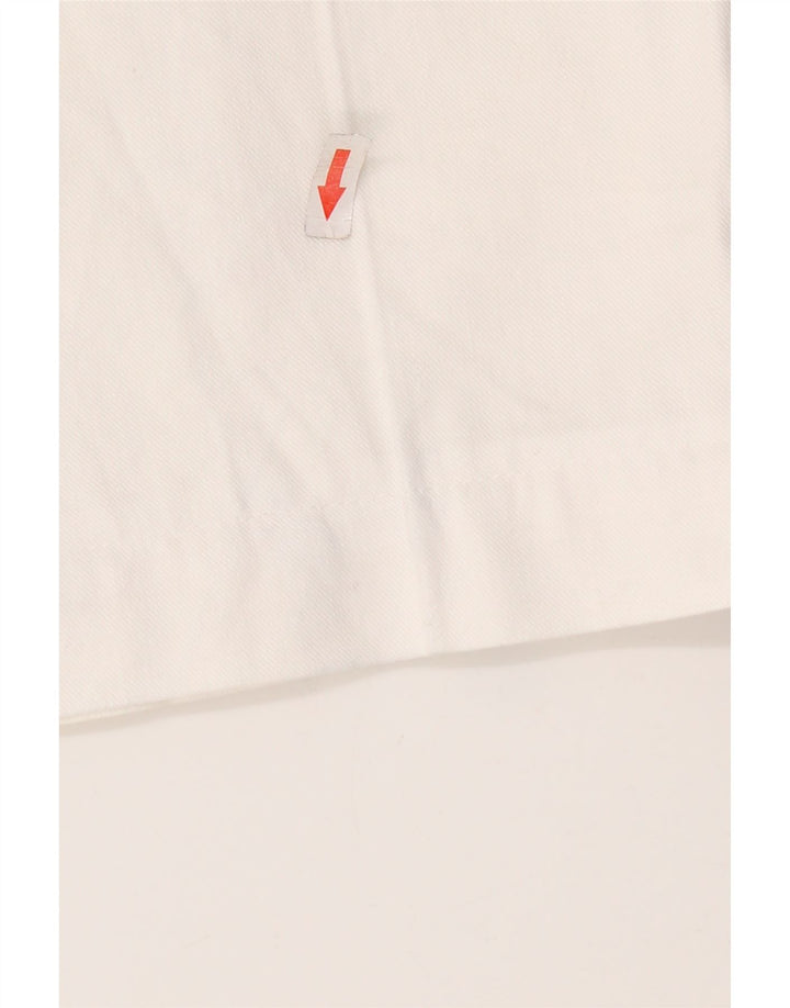 MASSIMO DUTTI Γυναικείο παντελόνι Chino με καρφίτσες W30 L27 Λευκό
