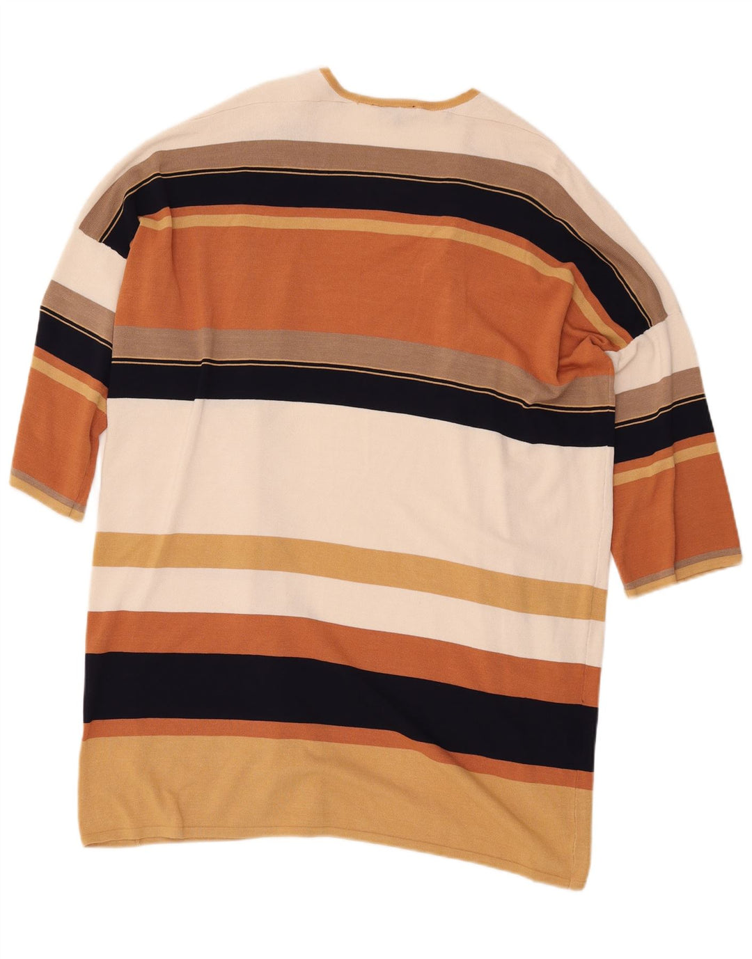 Warehouse Γυναικείο Longline Cardigan πουλόβερ UK 14 Medium Beige Viscose