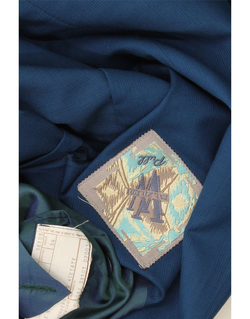 PAL ZILERI Mens Double Breasted Blazer Jacket IT 54 2XL Navy Blue Wool Vintage Pal Zileri and Second-Hand Pal Zileri from Messina Hembry 