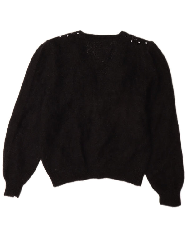 Vintage Γυναικεία Ζακέτα UK 16 Large Μαύρο