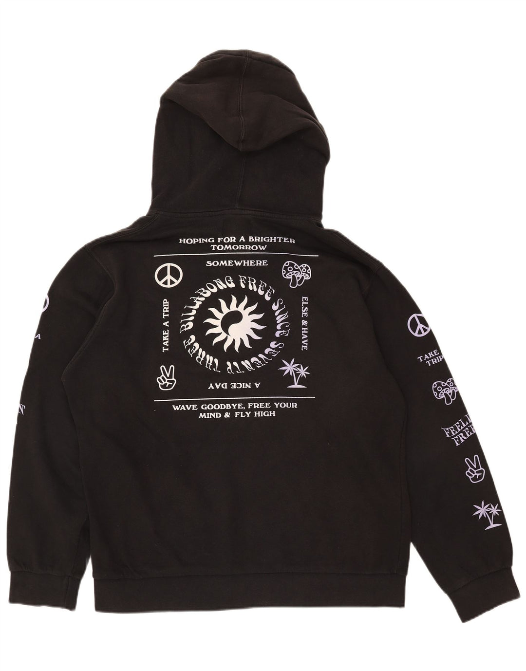 BILLABONG Ανδρικό γραφικό με κουκούλα, μεσαίο μαύρο