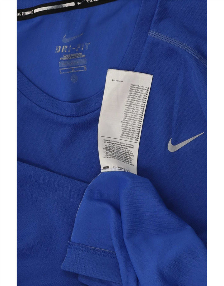 Ανδρικό μπλουζάκι Nike Dri Fit Top Large Blue Polyester
