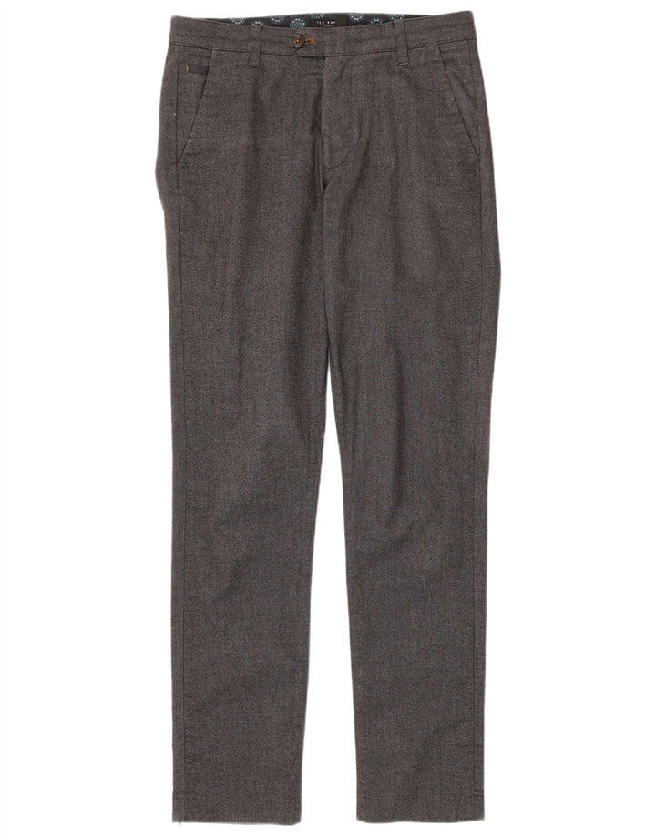 Ted Baker Ανδρικό Slim Suit Παντελόνι W30 L32 Γκρι βαμβακερό