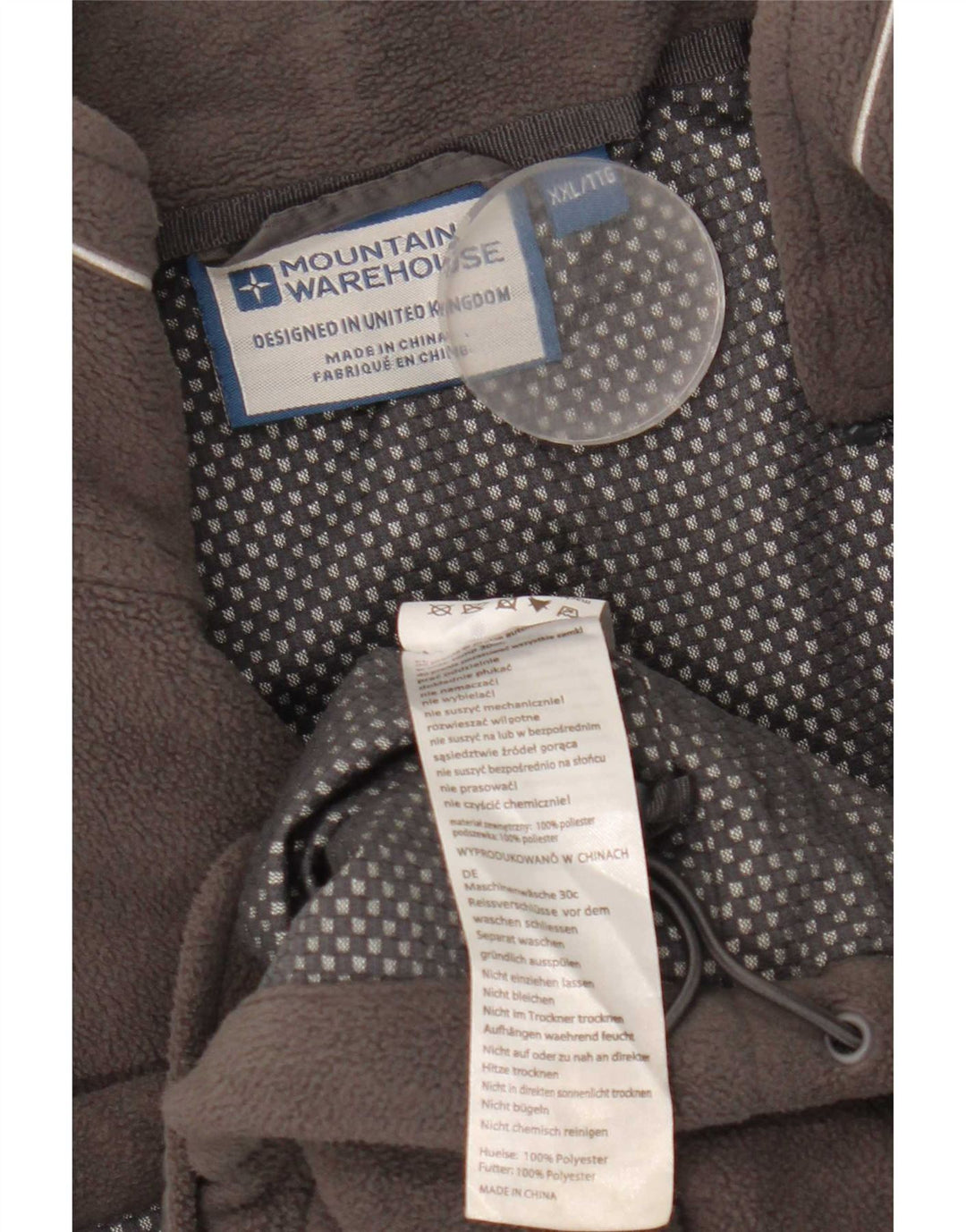 Mountain Warehouse Ανδρικό Fleece Jacket UK 44 2XL Grey Polyester