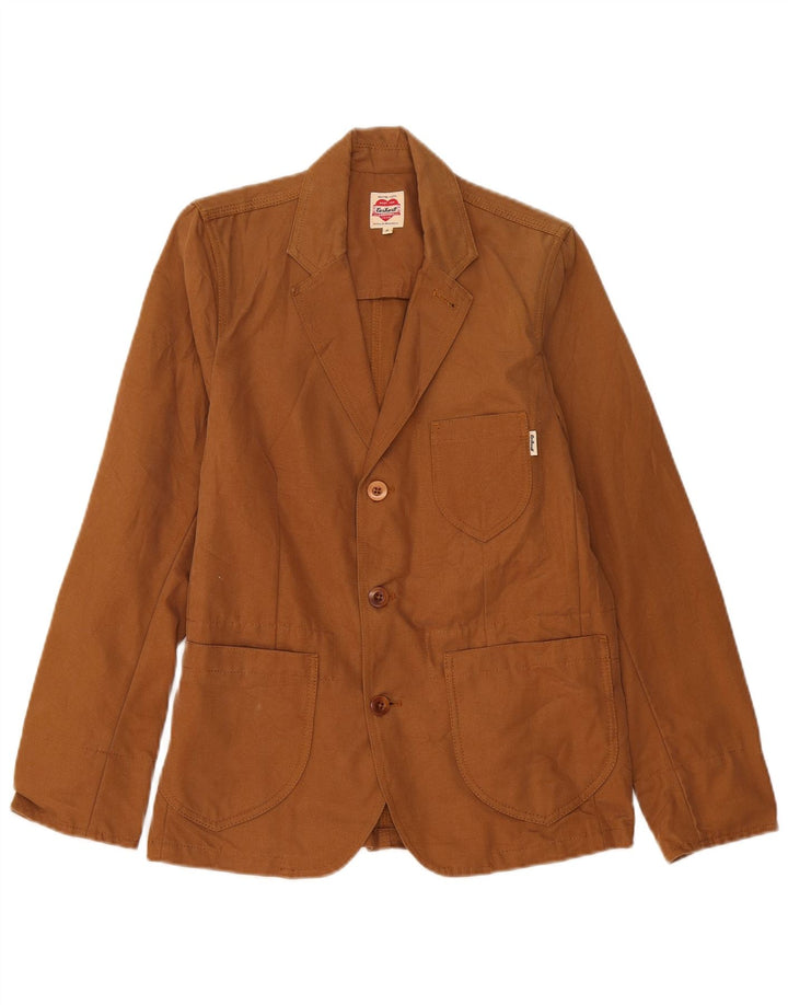 Carhartt Ανδρικό σακάκι με 3 κουμπιά σακάκι UK 38 μεσαίο καφέ βαμβακερό