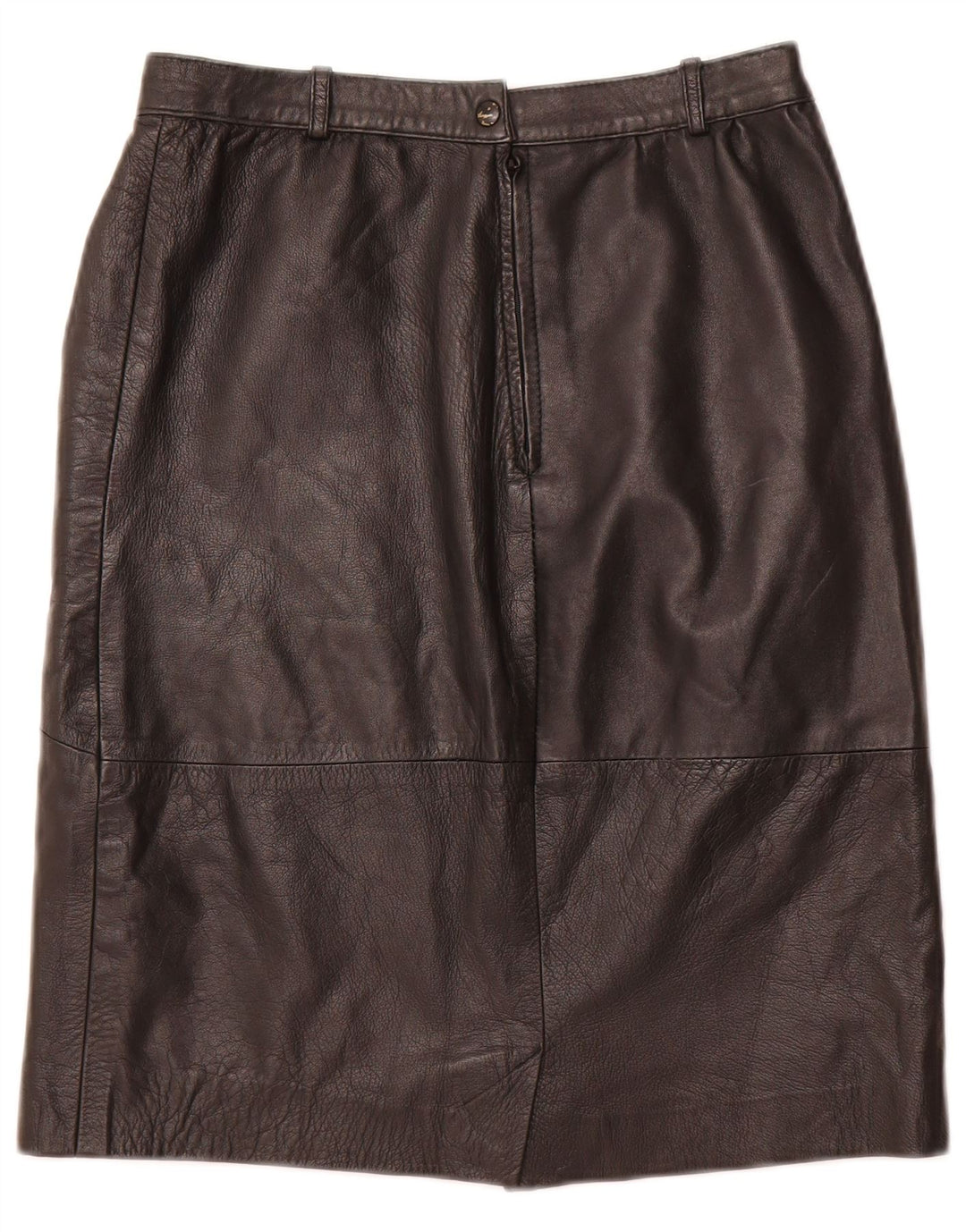 Γυναικεία Ψηλόμεση Δερμάτινη Φούστα VINTAGE IT 48 XL W28 Μαύρη Δερμάτινη