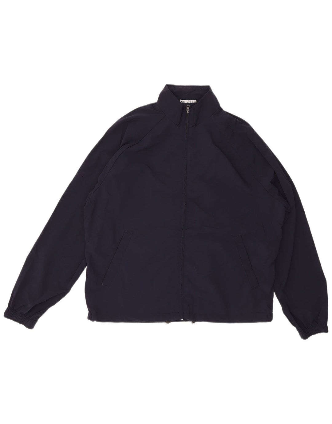 ZARA Mens Bomber Jacket UK 42 XL Navy Blue