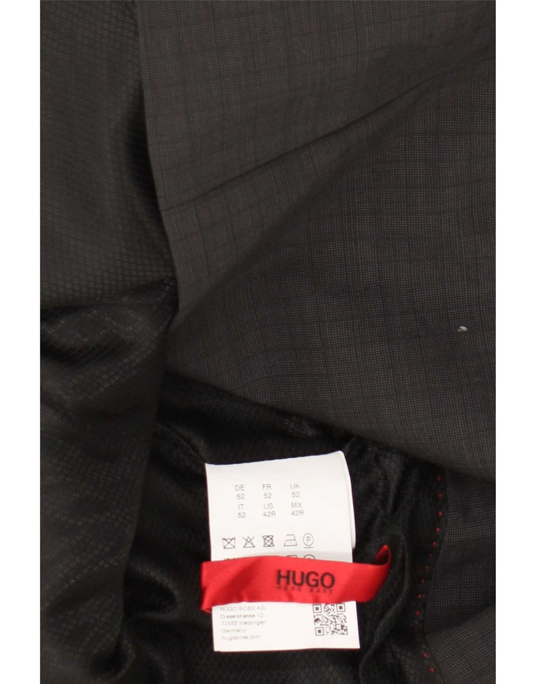 Ανδρικό σακάκι σακάκι Hugo Boss με 2 κουμπιά EU 52 XL Γκρι παρθένο μαλλί