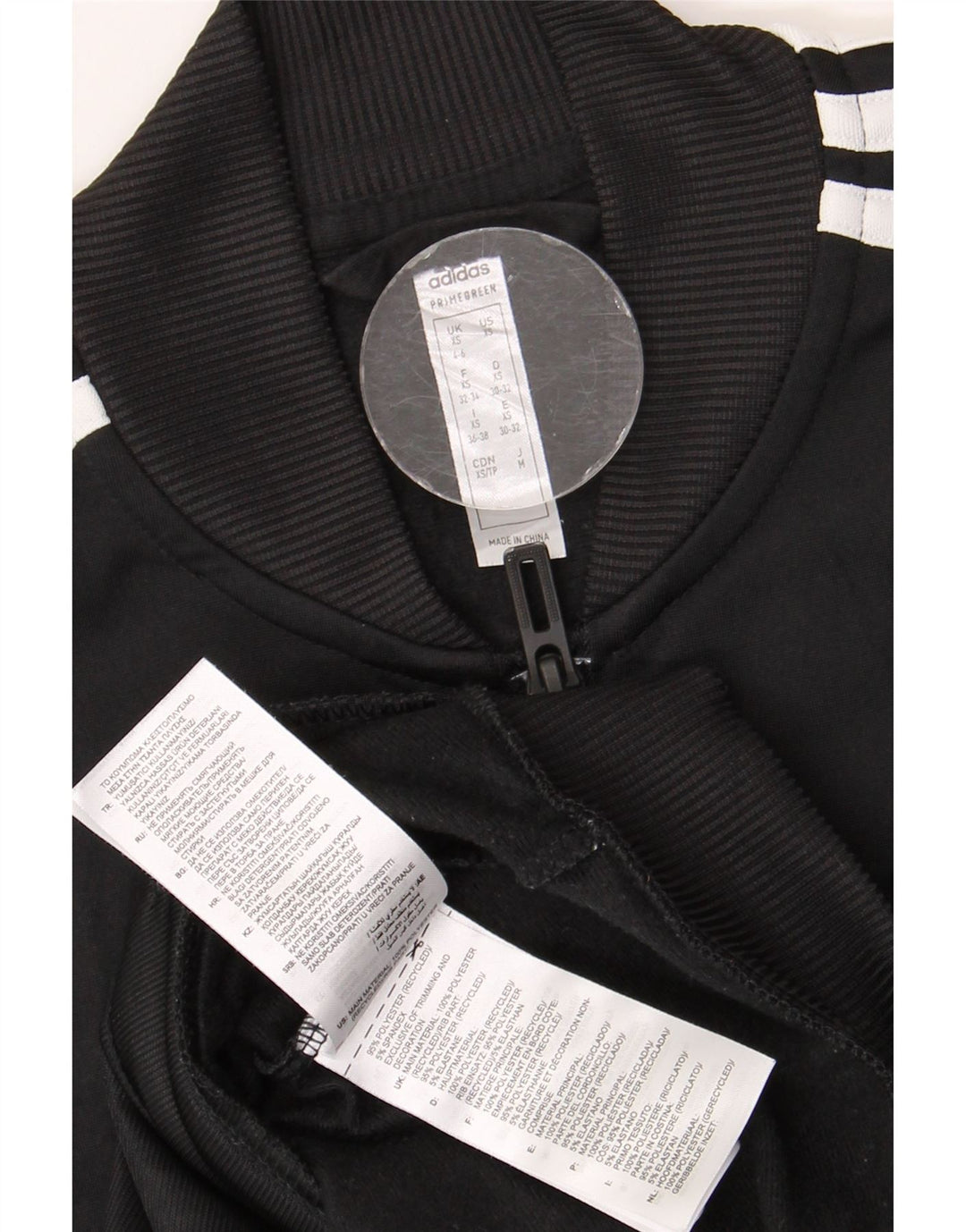 Γυναικεία αθλητική φόρμα ADIDAS Top Jacket UK 4/6 XS Μαύρο Πολυεστέρας