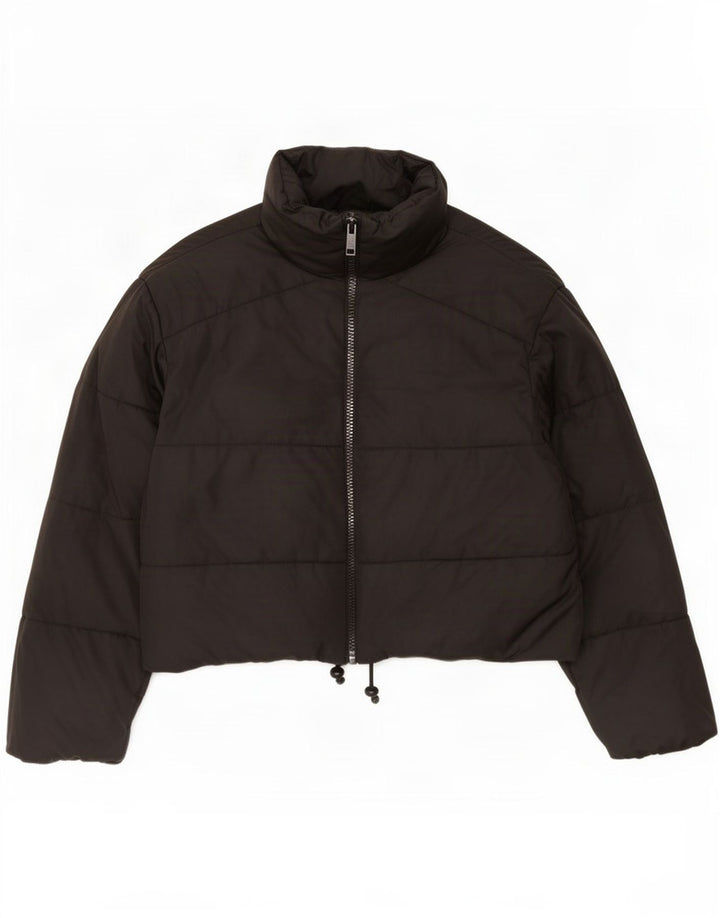 Zara Γυναικείο μπουφάν με επένδυση UK 10 Small Black Polyester