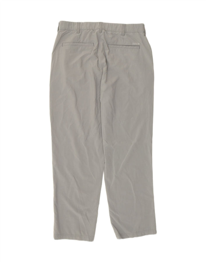 Ανδρικό παντελόνι Chino Izod W34 L30 Γκρι Πολυεστέρας