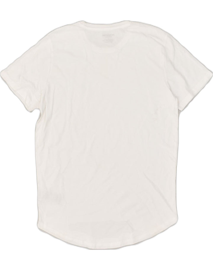 JACK & JONES Womens T-Shirt Top UK 16 Large White Cotton | Vintage Jack & Jones | Thrift | Second-Hand Jack & Jones | Used Clothing | Messina Hembry 