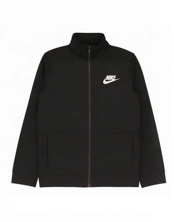 Μπουφάν Nike Boys αθλητική φόρμα 12-13 ετών, μαύρο