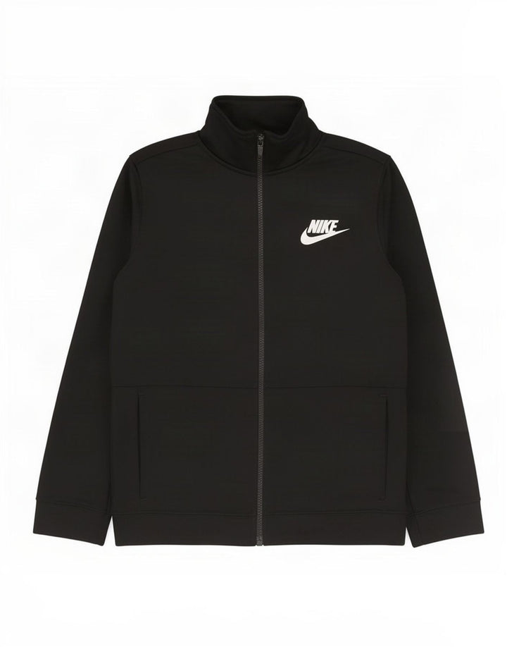 Μπουφάν Nike Boys αθλητική φόρμα 12-13 ετών, μαύρο