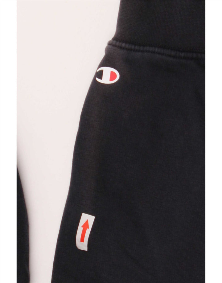 Champion Mens Hoodie Jumper Medium Navy Blue Cotton