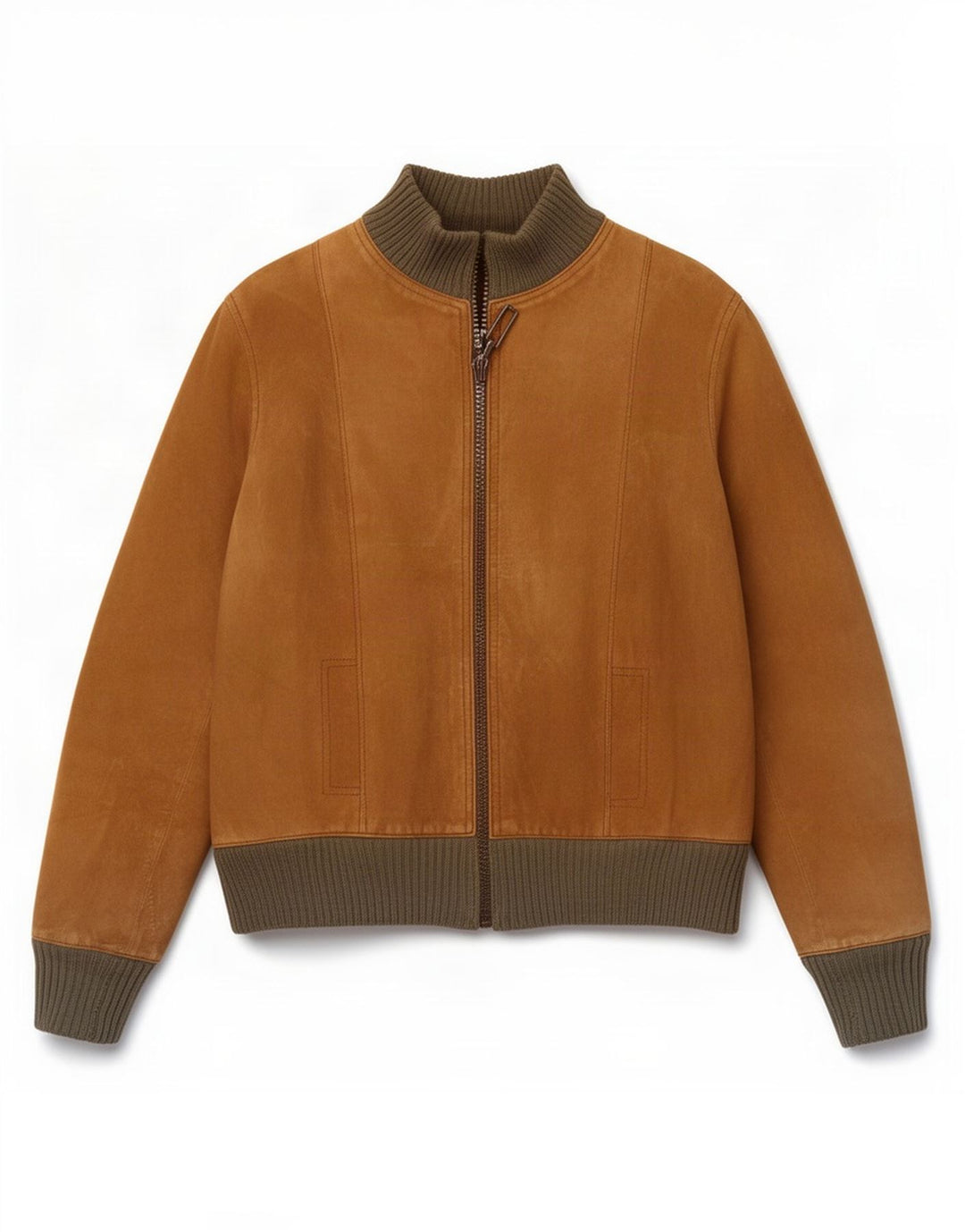 Vintage Ανδρικό Suede Bomber Jacket UK 34 XS Brown