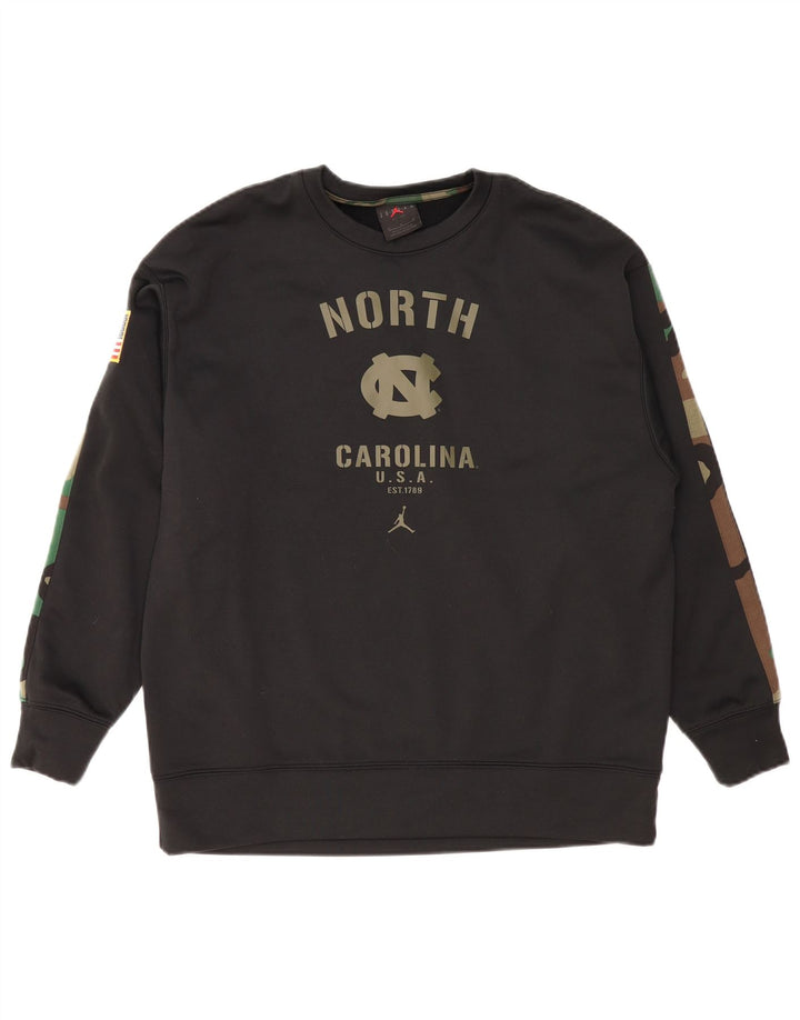 JORDAN Ανδρικό φούτερ North Carolina Jumper Medium Black Camouflage