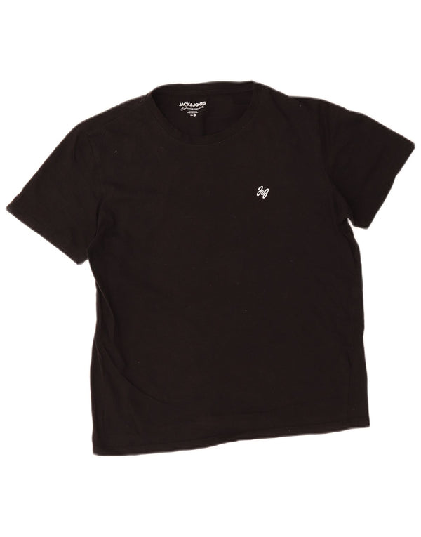 Jack & Jones Ανδρικό T-Shirt Top Μικρό μαύρο βαμβακερό