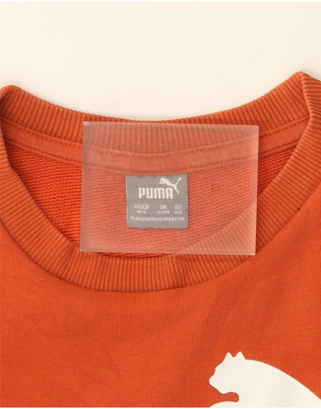 Puma Boys Graphic Φούτερ Jumper 11-12 ετών Πορτοκαλί