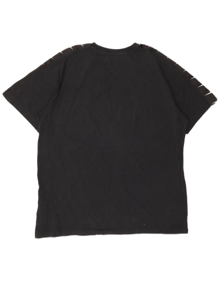 Ανδρικό γραφικό μπλουζάκι NIKE τοπ XL μαύρο βαμβακερό