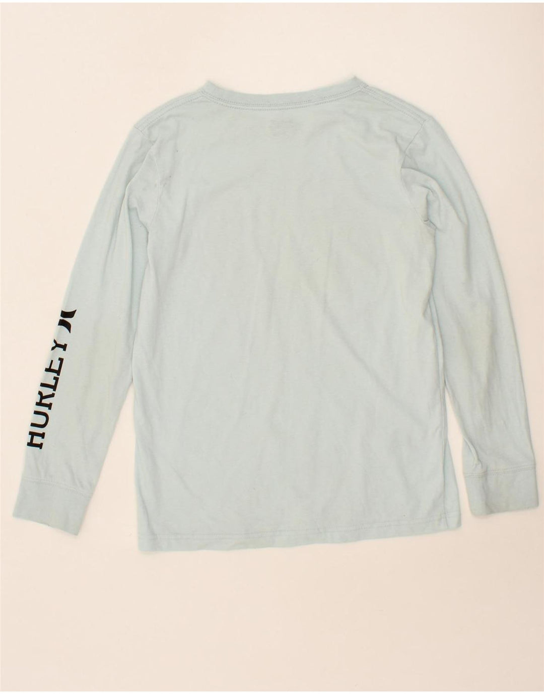 HURLEY Boys Graphic Top Long Sleeve 13-14 Years XL Blue Vintage Hurley and Second-Hand Hurley from Messina Hembry 