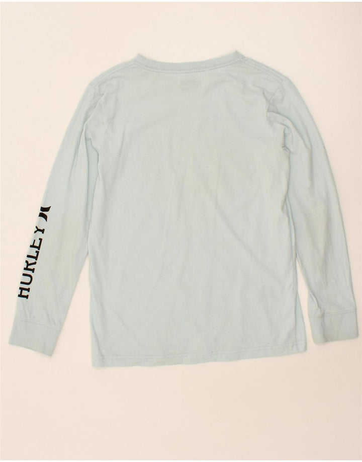 HURLEY Boys Graphic Top Long Sleeve 13-14 Years XL Blue Vintage Hurley and Second-Hand Hurley from Messina Hembry 