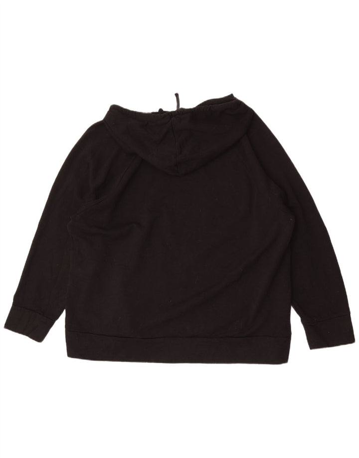 Eddie Bauer Γυναικείο Hoodie Jumper UK 20 2XL Μαύρο Πολυεστέρας