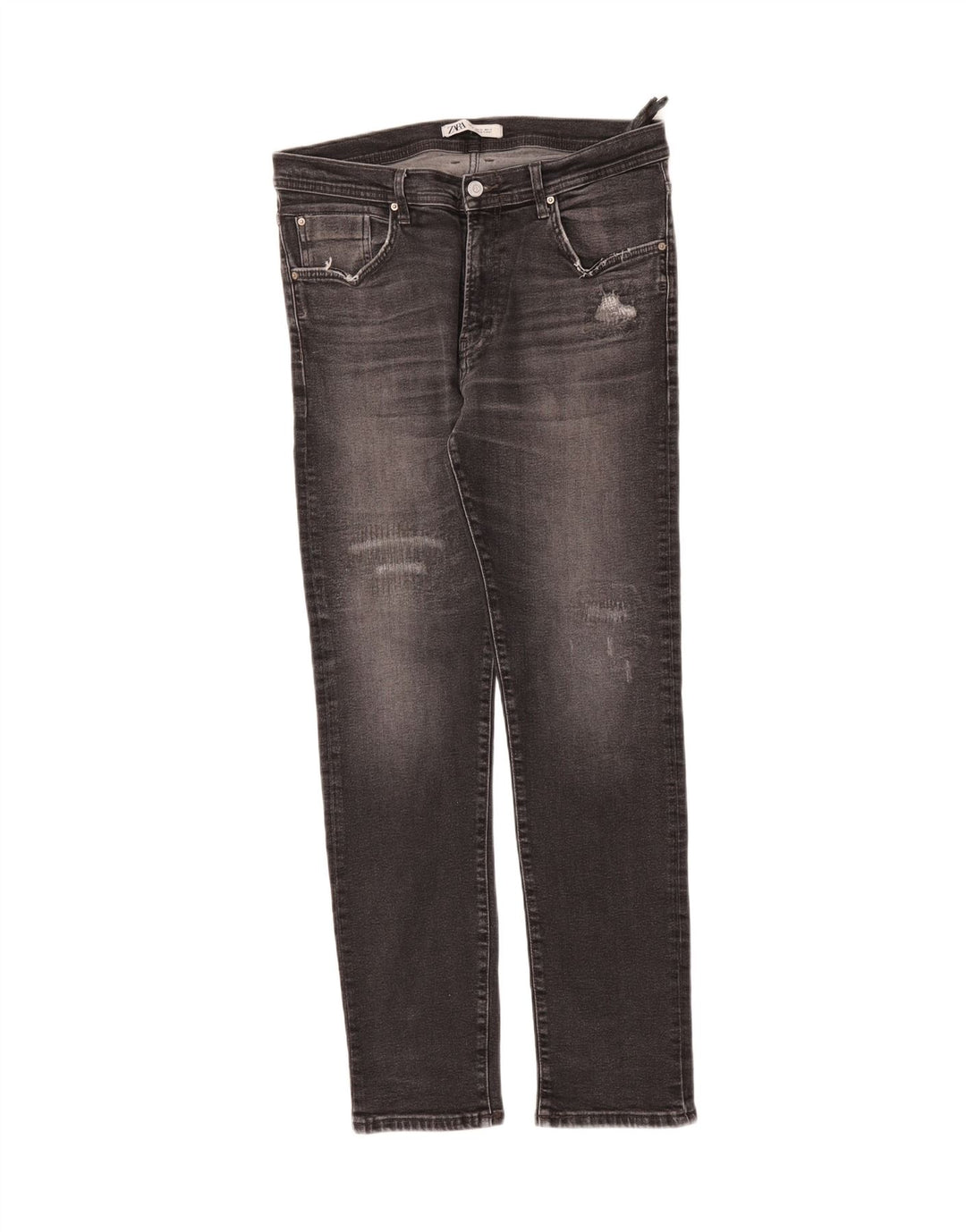 ZARA Mens Distressed Slim Jeans EU 42 Large W32 L32 Grey Cotton Vintage Zara and Second-Hand Zara from Messina Hembry 