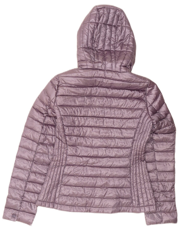 Calvin Klein Γυναικείο μπουφάν με κουκούλα UK 10 Small Purple Polyester