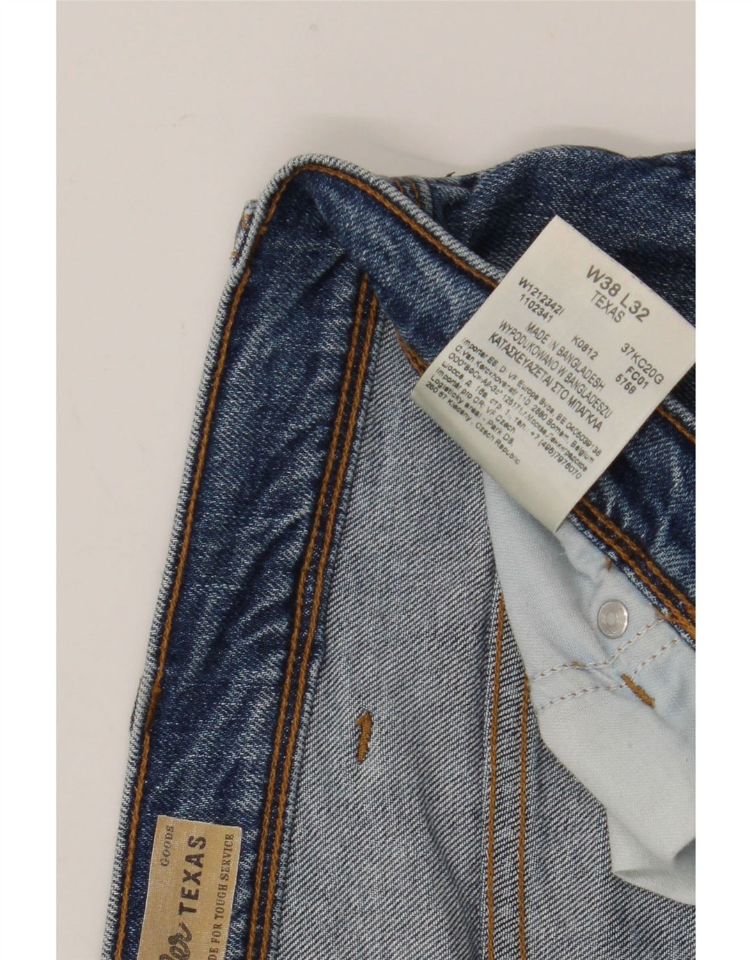 Wrangler Ανδρικό Texas Straight Jeans W38 L27 Μπλε βαμβακερό
