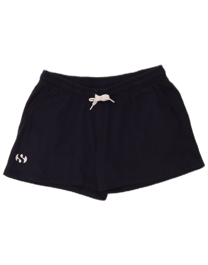 Γυναικείο αθλητικό σορτς SUPERGA UK 8 Small Navy Blue από βαμβάκι