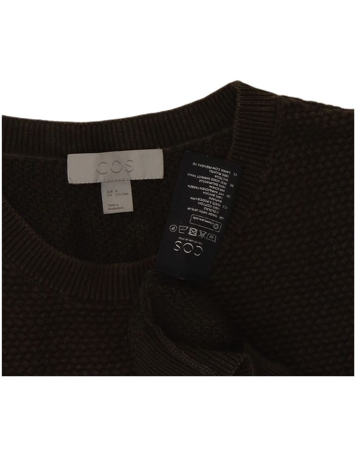 Ανδρικό πουλόβερ Cos Crew Neck Jumper Μεσαίο βαμβακερό χακί