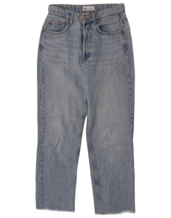 Zara Γυναικείο τζιν κωνικό EU 36 XS W26 L26 Μπλε βαμβακερό