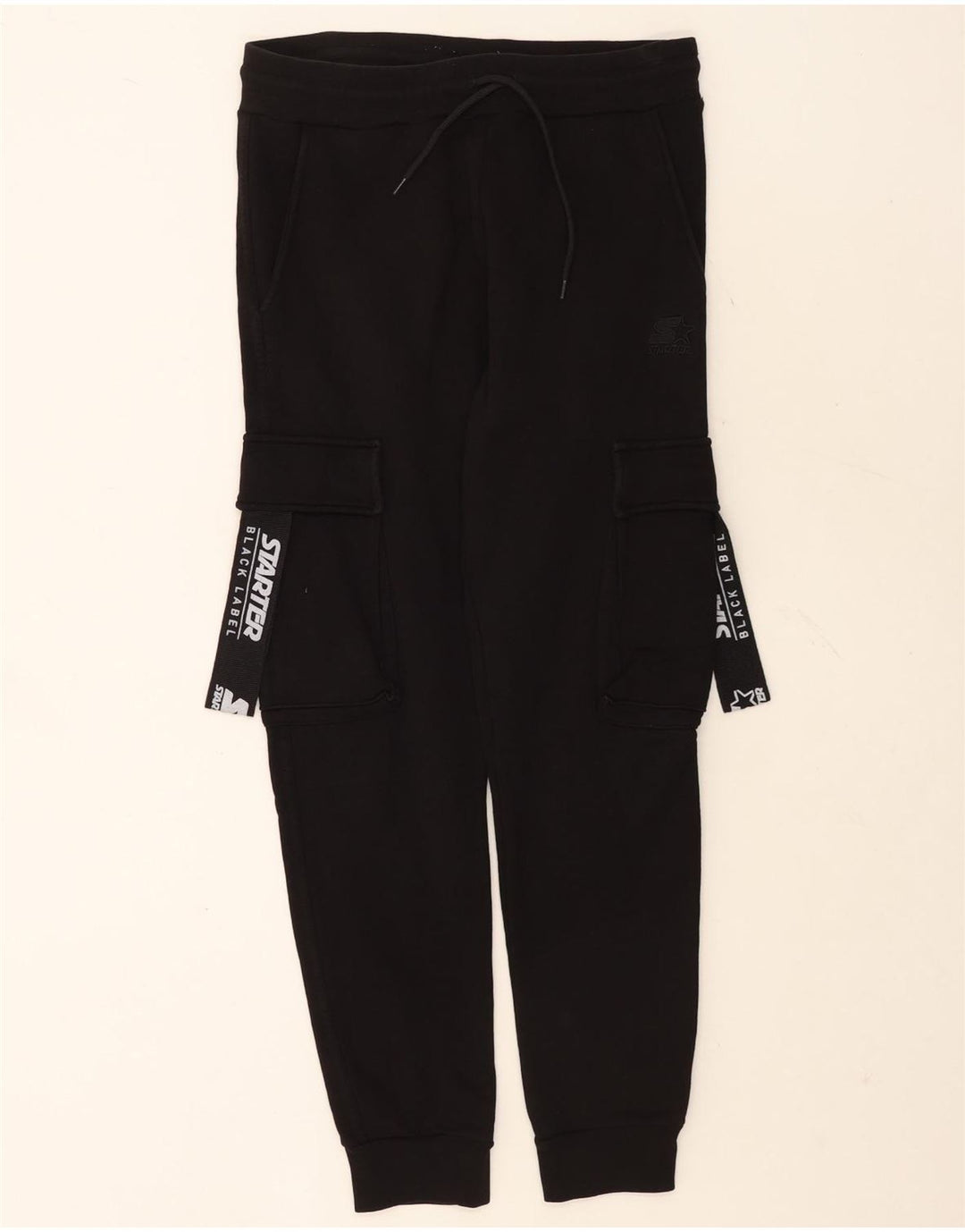 Starter Mens Graphic Cargo αθλητική Παντελόνι Joggers Μεσαίο Μαύρο Βαμβακερό
