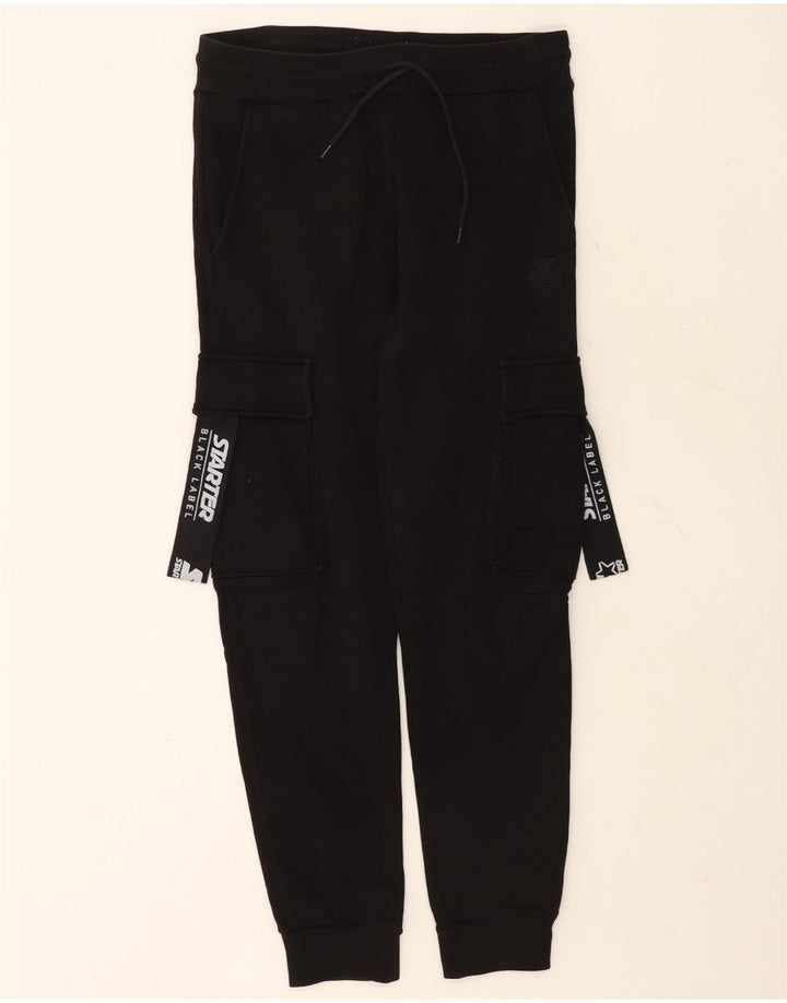 Starter Mens Graphic Cargo αθλητική Παντελόνι Joggers Μεσαίο Μαύρο Βαμβακερό