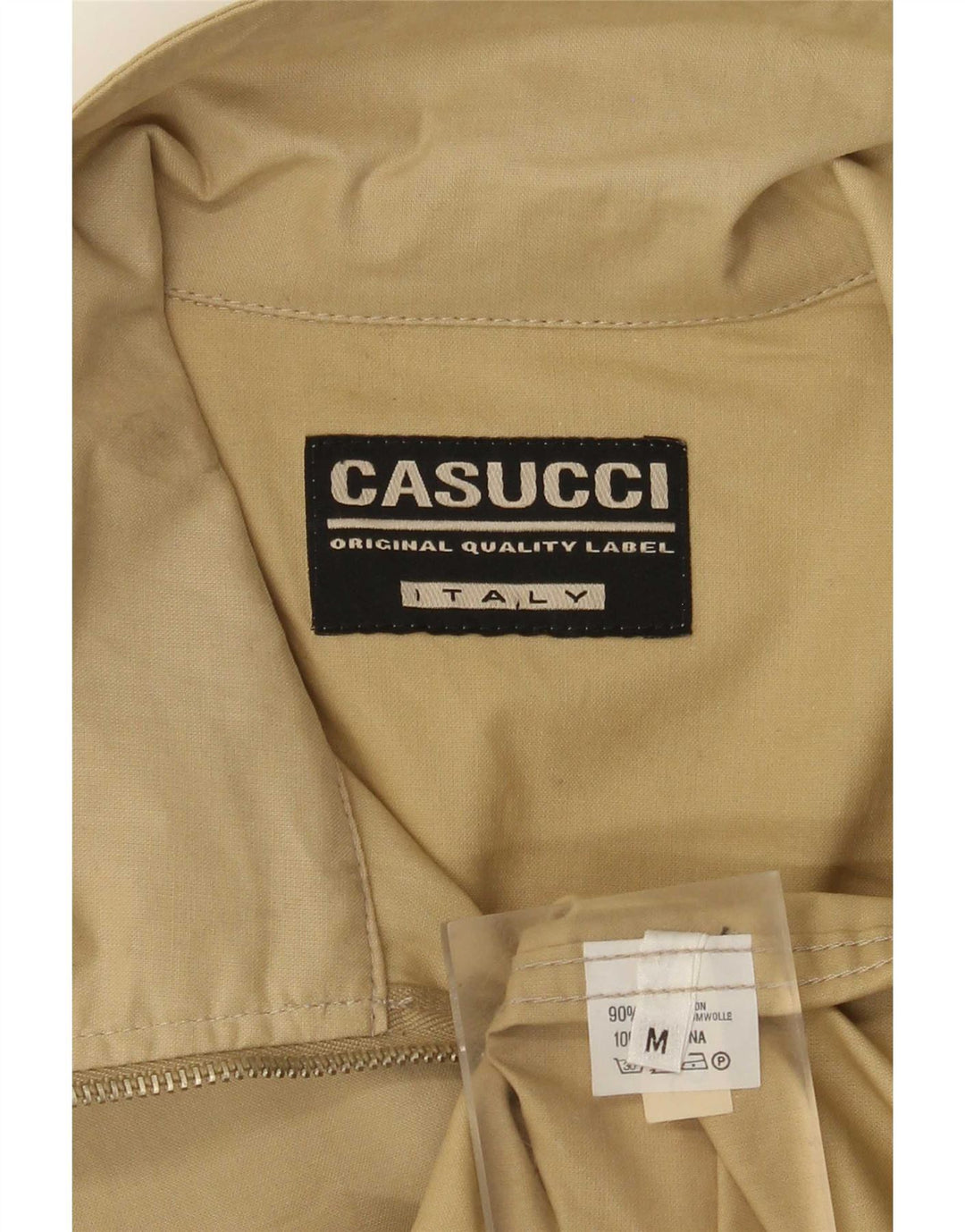 Casucci Mens Utility Jacket UK 38 Medium Beige Βαμβακερό