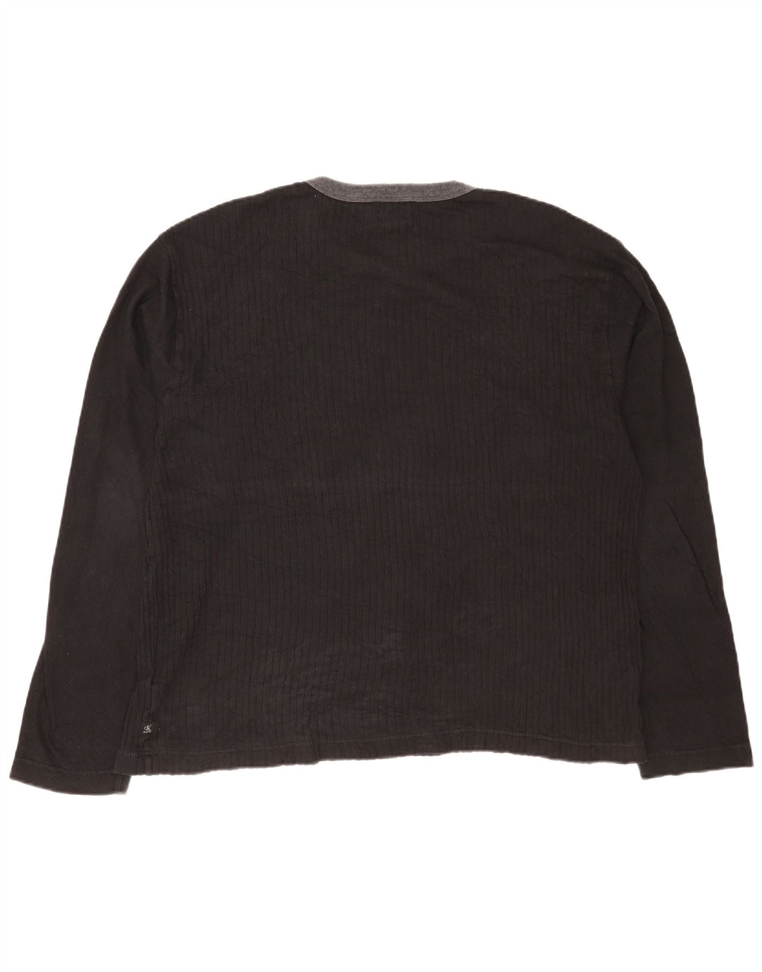Calvin Klein Jeans Ανδρικό τοπ μακρυμάνικο 2XL μαύρο βαμβακερό