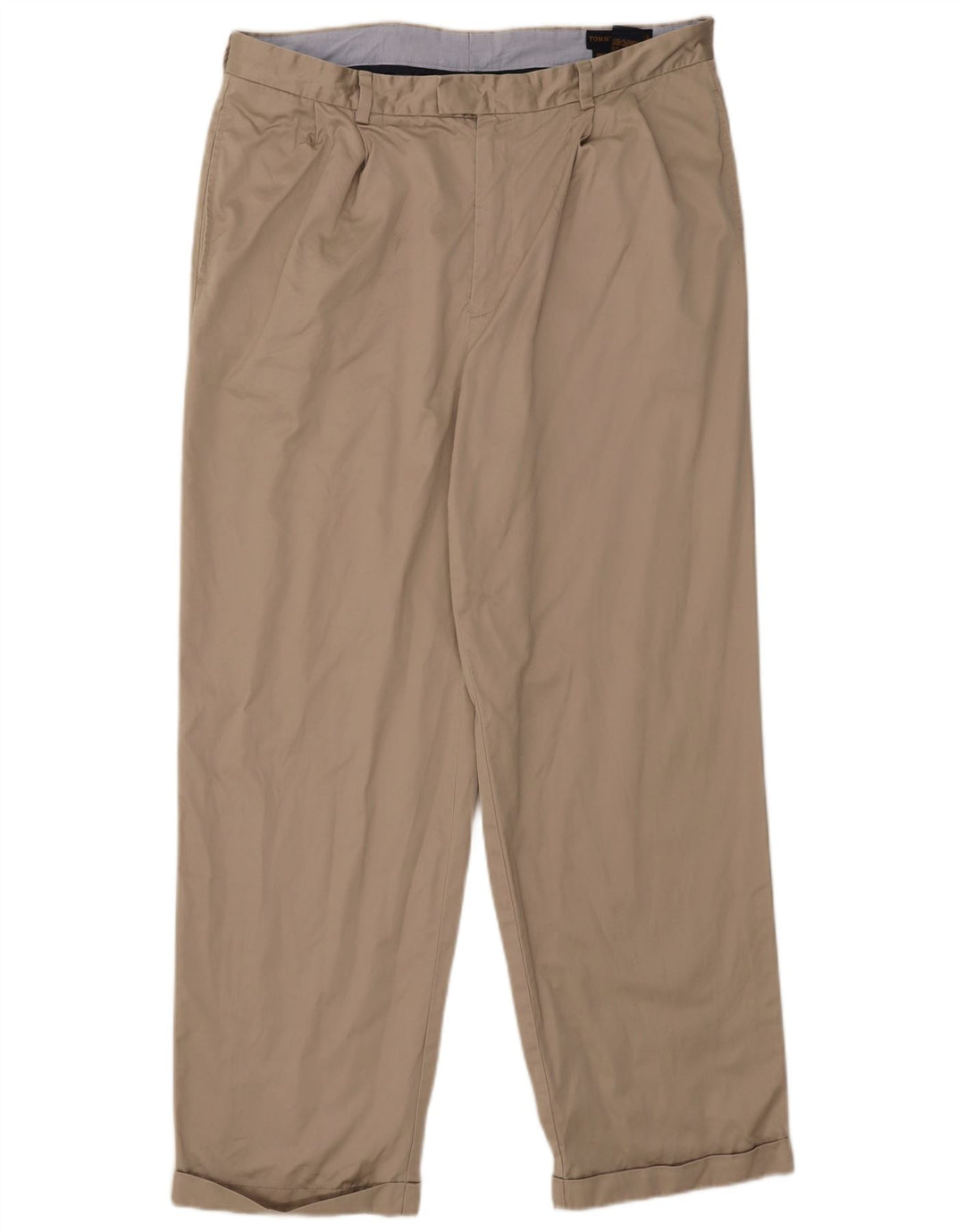 Tommy Hilfiger Ανδρικό παντελόνι Chino με καρφίτσα W38 L32 Μπεζ βαμβακερό