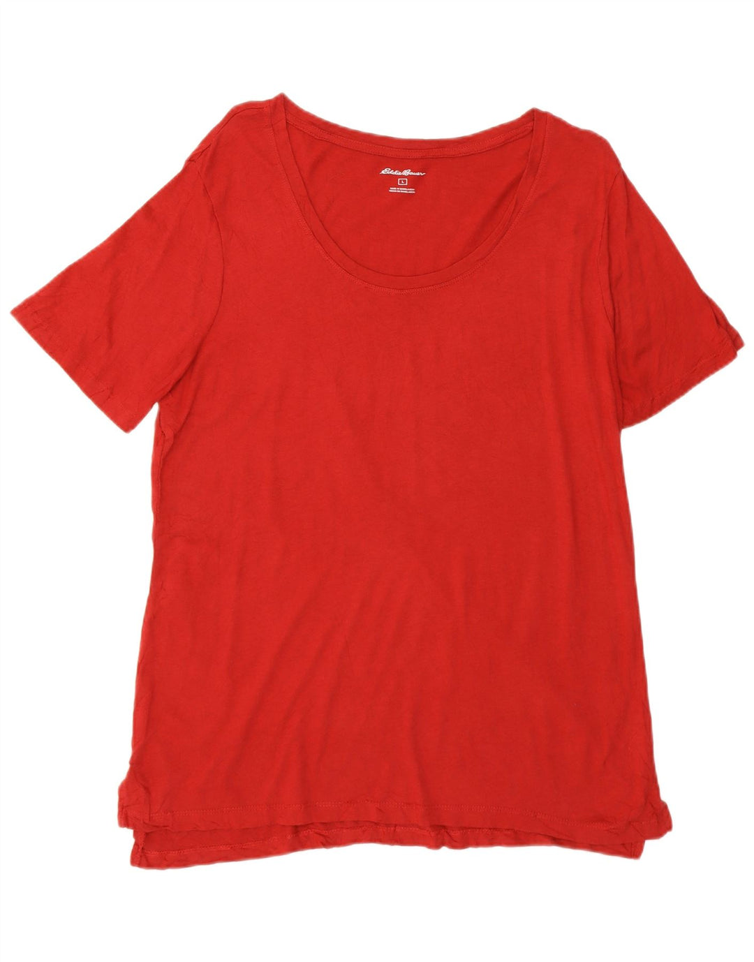 EDDIE BAUER Γυναικείο T-Shirt Top UK 16 Large Red