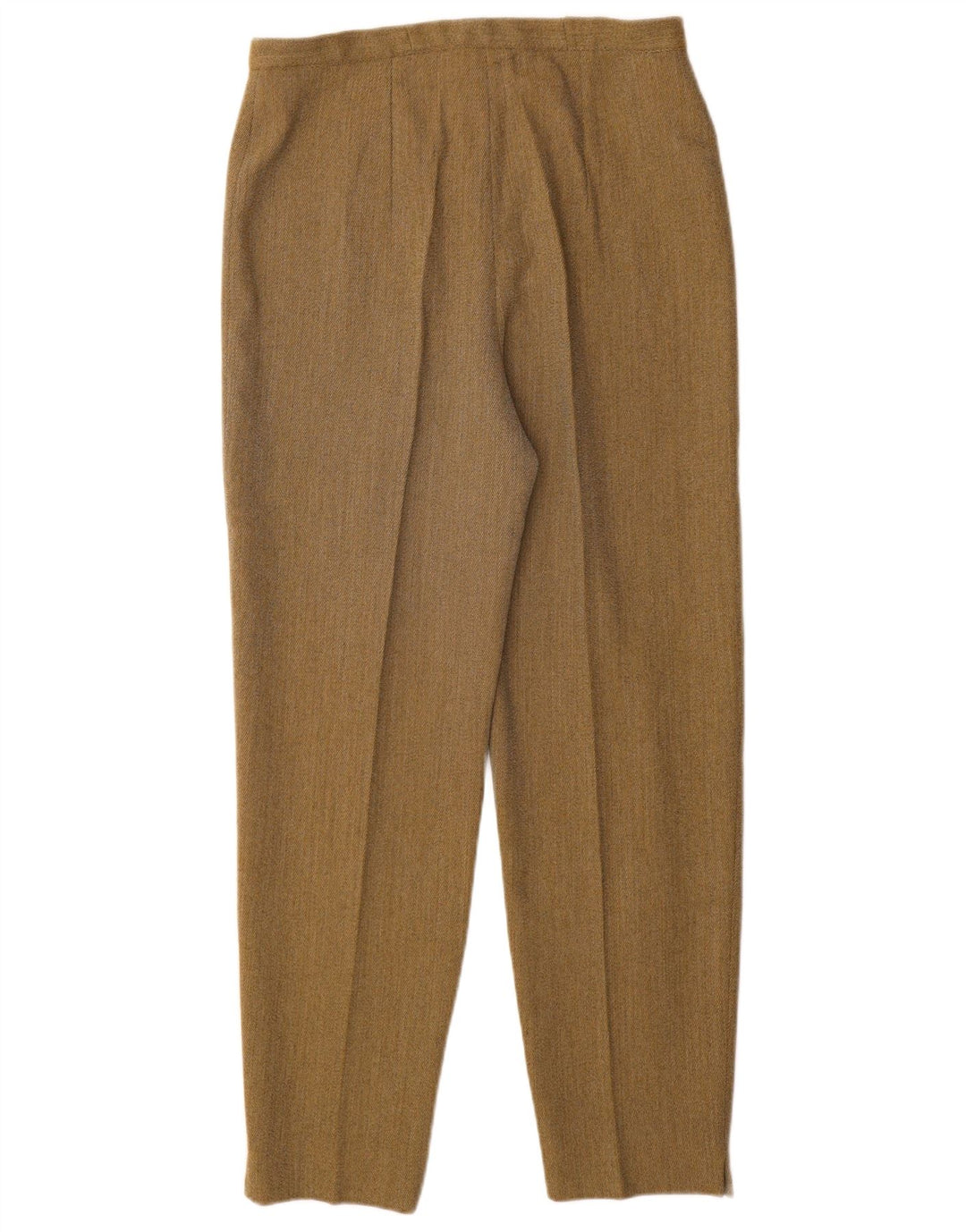 VINTAGE γυναικείο ψηλόμεσο κωνικό casual παντελόνι W28 L29 μπεζ ρίγες