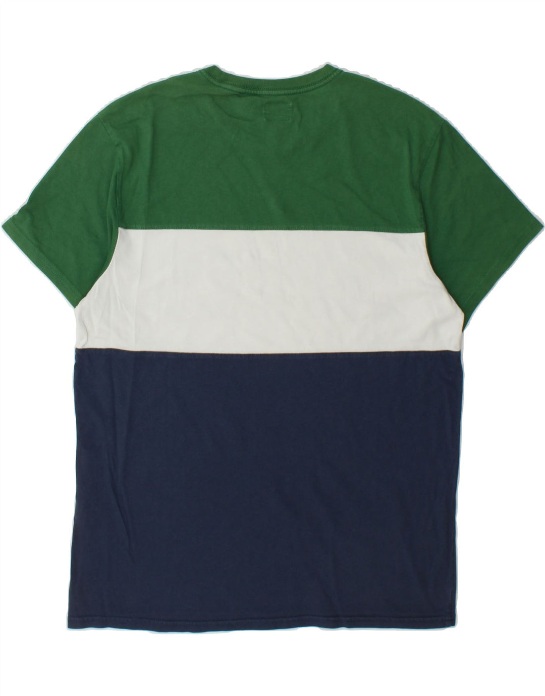 LEVI'S Mens Graphic T-Shirt Top Medium Green Colourblock Cotton Vintage Levi's and Second-Hand Levi's from Messina Hembry 