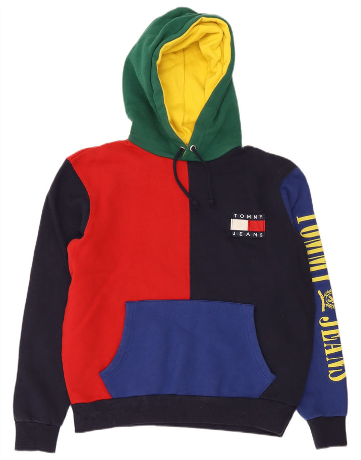 Ανδρικό γραφικό φούτερ με κουκούλα Tommy Hilfiger, μεσαίο πολύχρωμο μπλοκ χρώματος