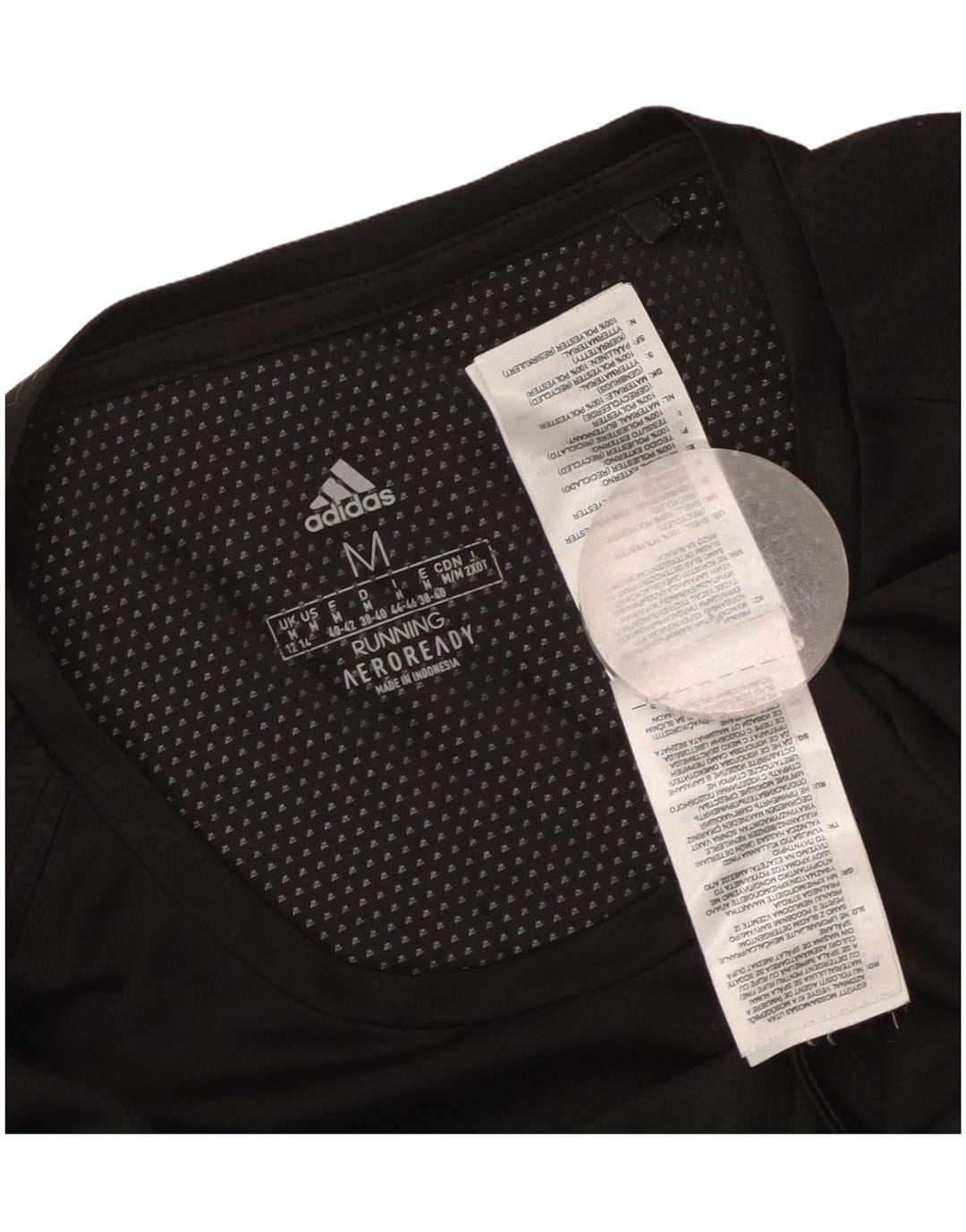 Adidas Γυναικείο T-Shirt Aeroready Top UK 12/14 Μεσαίο μαύρο πολυεστέρα