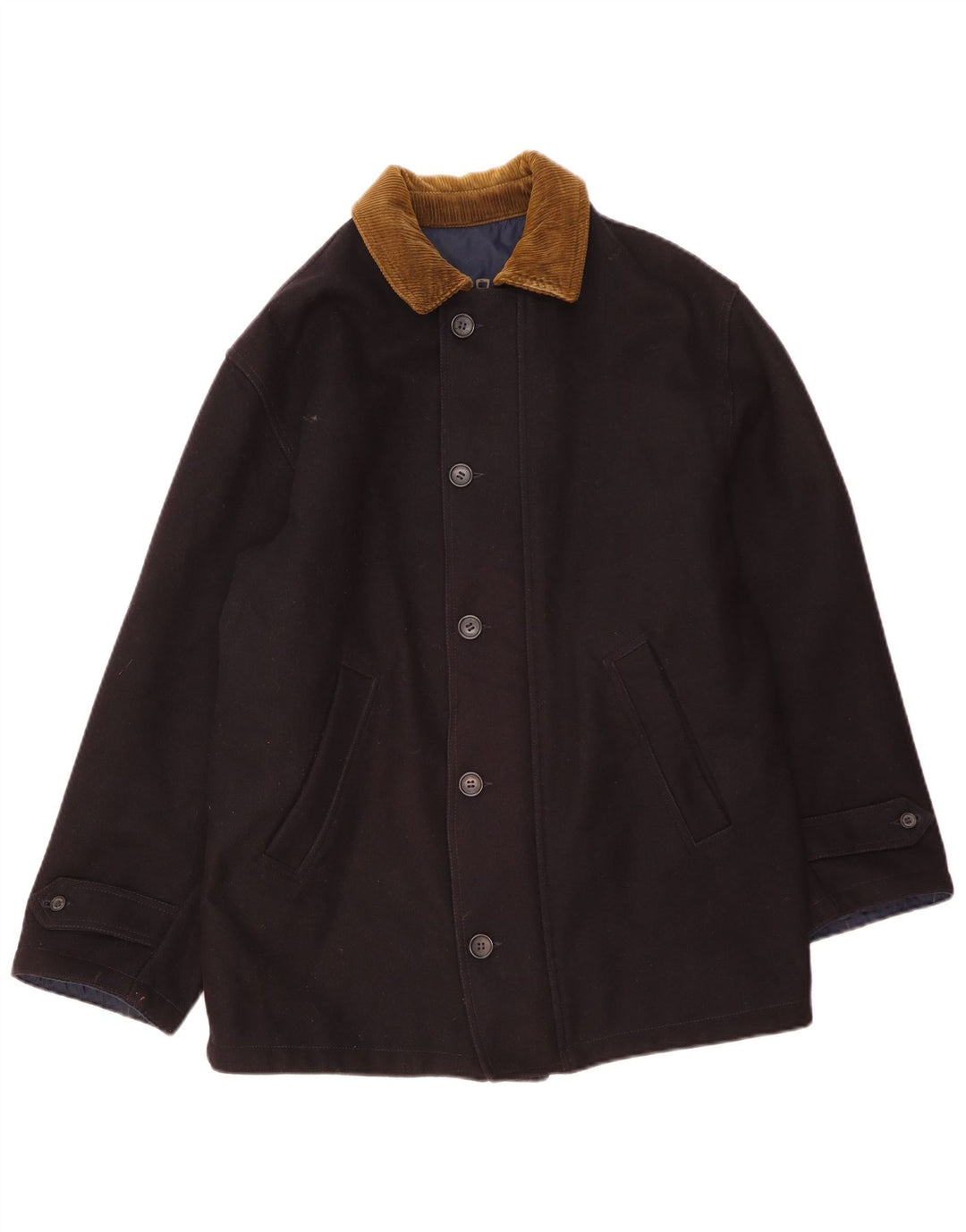 Ανδρικό αναστρέψιμο μπουφάν Ivy Oxford UK 36 Small Navy Blue Wool