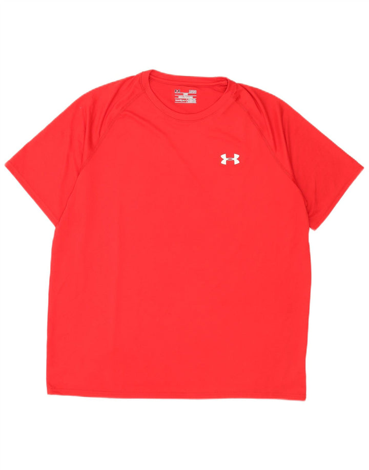 Ανδρικό μπλουζάκι Under Armor Heat Gear Top μεγάλο κόκκινο πολυεστέρα