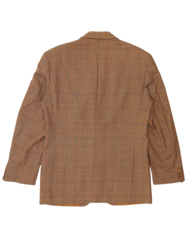 Marks & Spencer Ανδρικό σακάκι 2 κουμπιών UK 38 Medium Beige Houndstooth