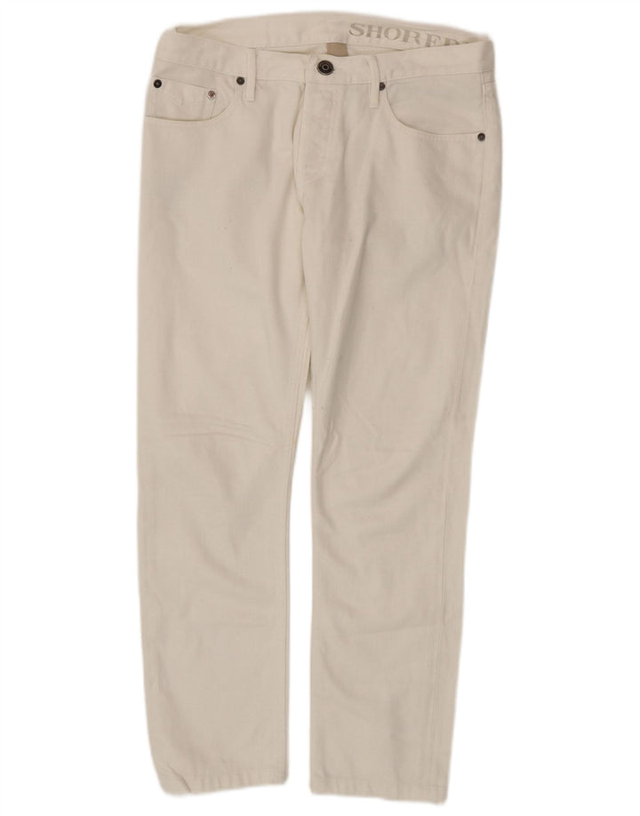 Burberry Ανδρικό Slim Jeans W31 L28 Λευκό βαμβακερό