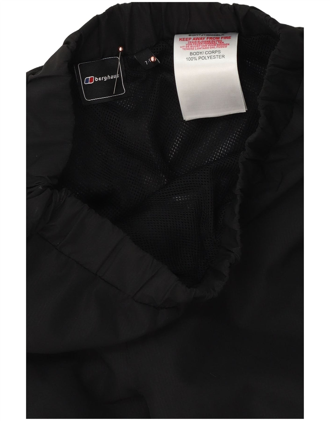 Παντελόνι Berghaus Boys Windbreaker 7-8 Years Μαύρο Πολυεστέρα