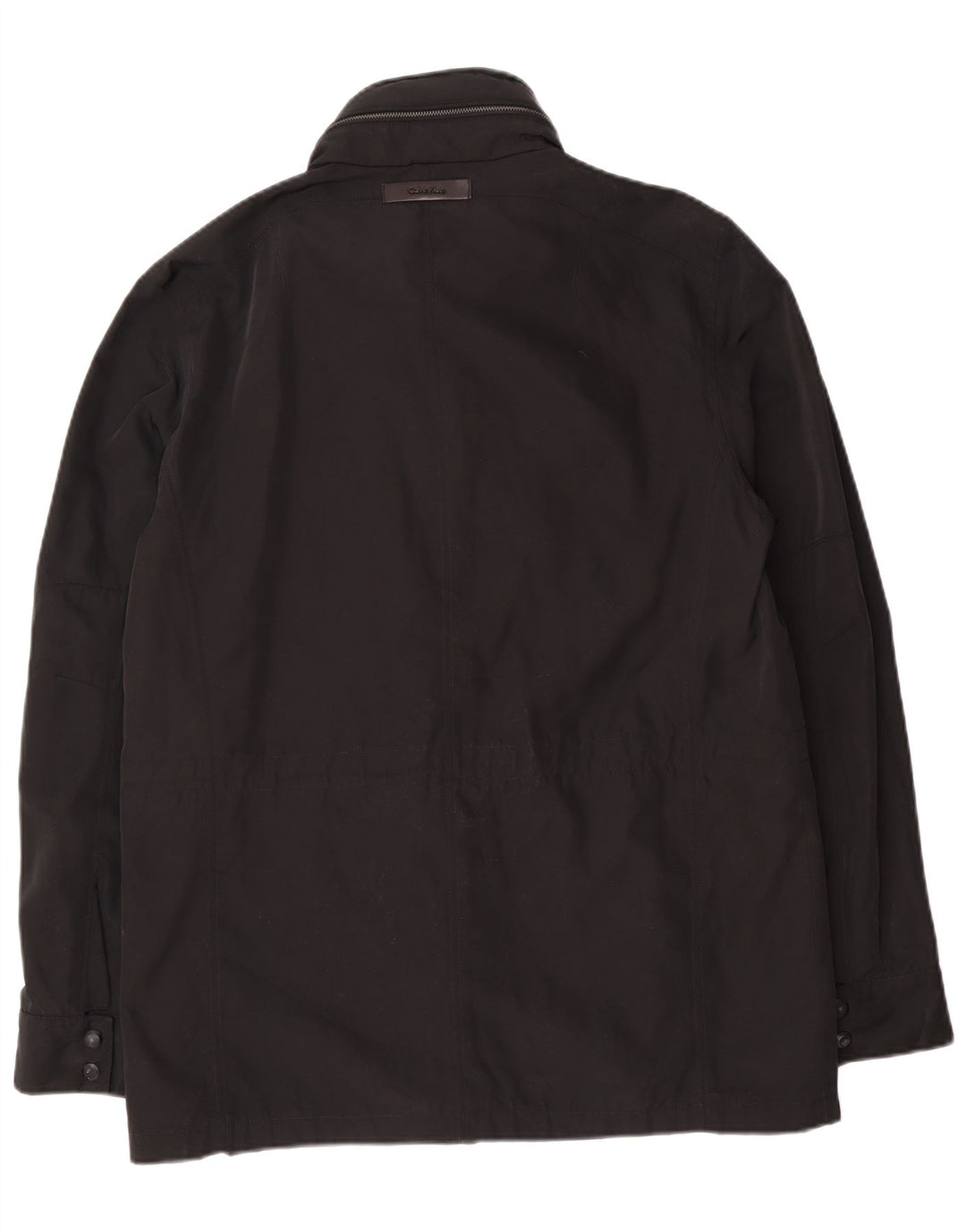 Calvin Klein Mens Utility Jacket UK 38 Medium Black Polyester
