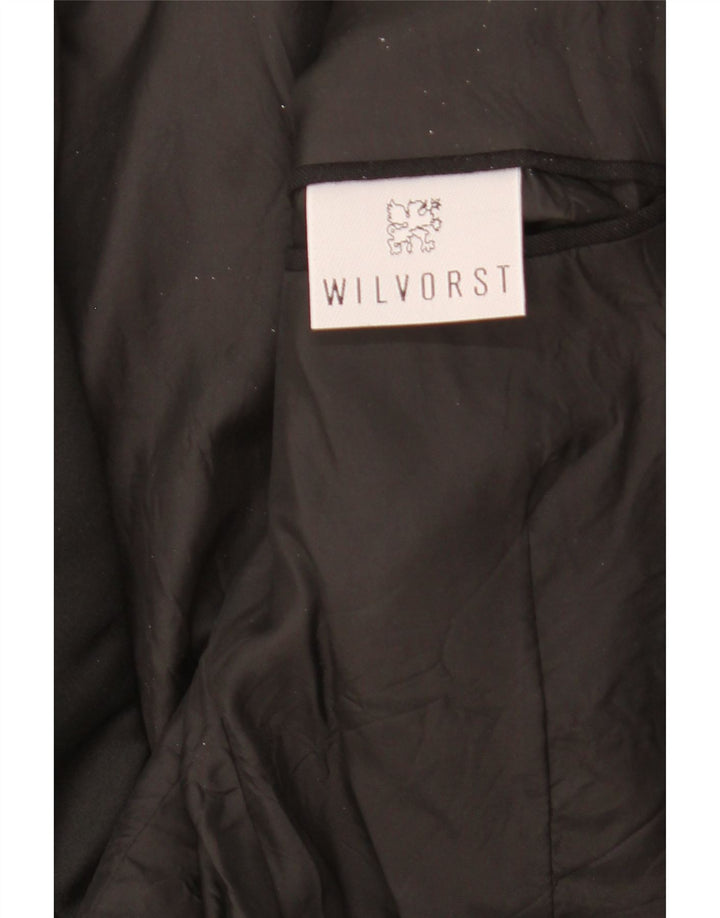 Wilvorst Γυναικείο Μπουφάν 1 Κουμπί Blazer UK 16 μεγάλο μαύρο